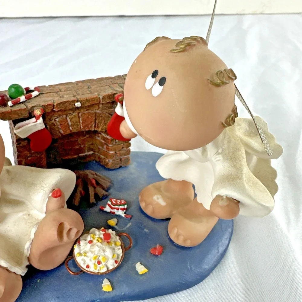 2001 Angel Cheeks Russ Double Angel Cheeks w/ FireplaceBase Kirks Kritters NWT